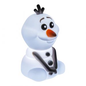 Paladone Lampe en silicone Olaf SquishyGlo sous licence officielle Disney pour enfants et adolescents, d&eacute;coration de chambre &agrave; coucher sans fil et rechargeable, produit de collection
