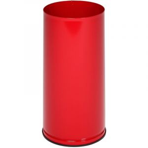 Certeo Porte-parapluies, hauteur 610 mm - t&ocirc;le pleine, galvanis&eacute; - rouge feu RAL 3000 - Coloris: Rouge feu RAL 3000