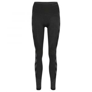 Hummel Leggings Taille Haute Sans Couture Energy M Black / Asphalt Melange