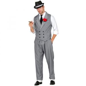 Widmann Déguisement Marco Gangster - Homme - Noir - Adulte