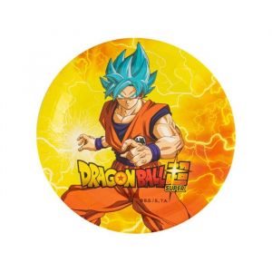 Chaks 8 Assiettes 23cm en carton Dragon Ball Z - Couleur Jaune