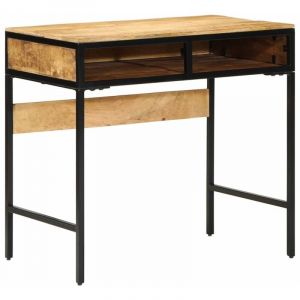 VidaXL Bureau d'&eacute;criture avec &eacute;tag&egrave;re Marron 80 x 50 x 75 cm