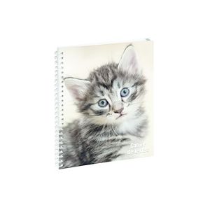Exacompta Animaux - Cahier de texte - 170 x 220 mm - papier blanc - disponible dans différentes couleurs - carton