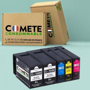 Image de PGI 1500 Pack de 5 Cartouc s Compatibles avec CANON PGI 1500 1500 pour imprimante MAXIFY MB2750 MB2050 MB2150 MB2350 MB2155 MB2755
