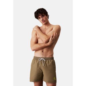 Calvin Klein Slip de Bain Homme Medium Drawstring avec Logo, Vert (Dusky Green), M