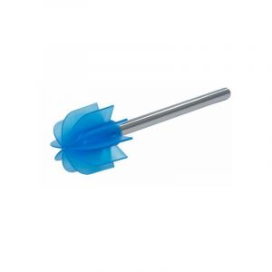 Image de Wenko - osse &agrave; WC de rechange bleue avec t&ecirc;te &agrave; lamelles en silicone, brosse &agrave; WC &agrave; t&ecirc;te en silicone durable avec effet sp&eacute;cialement