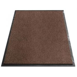Tapis de Porte | Paillasson d'entrée | Monochrom | Marron | 90 x 150 cm