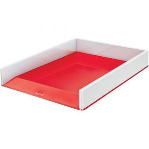 Leitz WOW Boîte à archives Polystyrène Rouge, Blanc