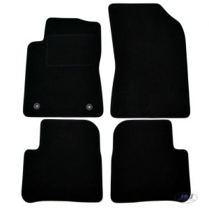J&J AUTOMOTIVE | Tapis De Sol Noir Velours sur Mesure pour C3 Depuis 2017, Ajustement précis, Base Antidérapante, Renforcée dans la Zone de la Pédale