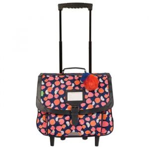 Tann's Cartable à roulettes 38cm "Sofia" rose - 12889
