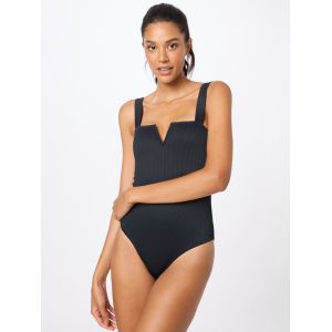 Roxy Women's Love Rib Chloe One - Maillot de bain taille XS, beige/noir