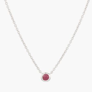 Image de BalaBooste Collier Argent Garanti et Rubis Rouge