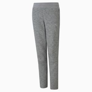 Puma Pantalon de survêtement Evostripe enfant et adolescent, Gris/Bruyère, Taille 104, Vêtements