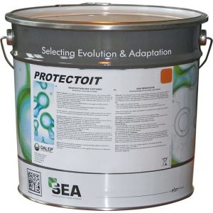 Dalep Revêtement coloré pour toiture PROTECTOIT pot de 4l pour 16 à 20 m2 marron