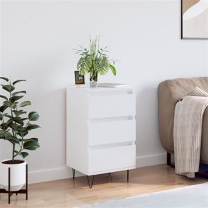 VidaXL Buffet blanc 40x35x70 cm bois d’ingénierie