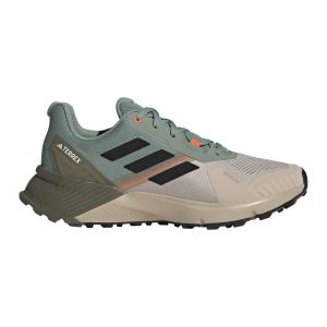 Adidas Terrex Soulstride Chaussure Trail Hommes - Vert Olive, Beige, Pointure 47 1/3