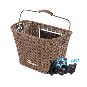 Beeper Panier en r&eacute;sine tress&eacute;e pour v&eacute;los & trottinettes Support de Fixation - Support de Fixation Guidon pour v&eacute;los