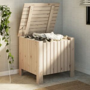 VidaXL Boîte de rangement avec couvercle RANA bois massif de pin