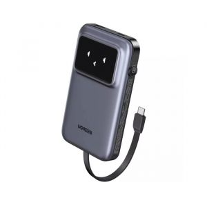 UGreen Batterie externe - PB511 Uno - 10000mAh - 30W - C&acirc;ble USB-C int&eacute;gr&eacute;