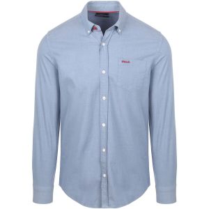 NZA Shirt James Twill Melange Bleu taille M