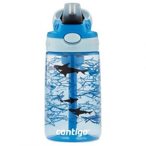 Contigo Easy Clean Autospout gourde enfants &agrave; paille, robuste, sans BPA, anti-fuites, nettoyage ais&eacute;, id&eacute;ale pour la cr&egrave;che, l'&eacute;cole maternelle, l'&eacute;cole, le sport, 420 ml