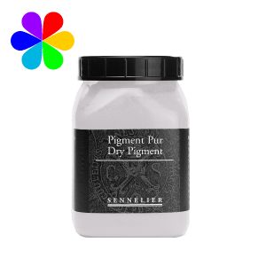 Image de Sennelier Pigment en poudre pot de 200 ml 116 - Blanc de Titane