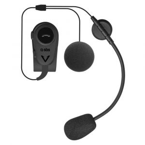 Sbs Casque Mono sans Fil multipoint avec Microphone réglable et Bouton de réponse/Fin d'appel certifié IPX4