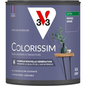 V33 Peinture Colorissim satin Indigo grisé 0L5