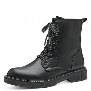 Marco Tozzi Femme 2-25282-41 Bottes à Lacets, Noir/Blanc, 37 EU
