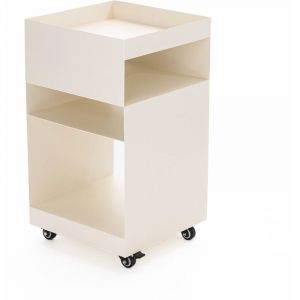 DRAWER Caisson à roulettes en métal H59cm - Beige - Plum