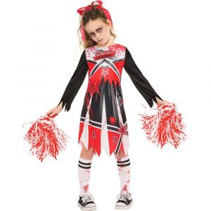 Déguisement Cheerleader Zombie Pompom Fille
