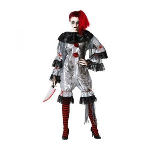 Atosa DÉGUISEMENT FEMME CLOWN GRIS M-L
