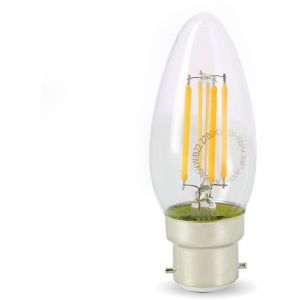 Image de Eclairage design Ampoule Led 4W (40W) B22 Filament Flamme Blanc chaud 2700°K