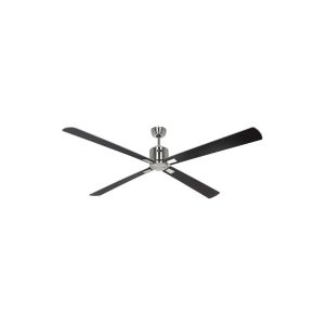 Boutica-design Ventilateur de Plafond Eco Neo III 180cm Nickel brossé Wengé -