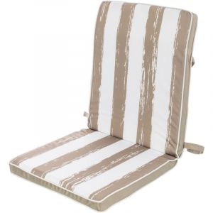 Bigbuy Coussin de chaise Rayures 90 x 40 x 4 cm Beige