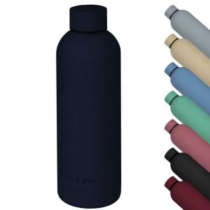 Bouteille, gourde isotherme chaud ou froid en acier inoxydable, réutilisable - 750 ml - Gris anthracite - Vivezen