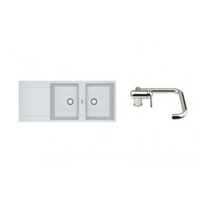 Image de Franke PACK Maris MRG621 + Mitigeur Window - Coloris : Blanc Artic (Moucheté)