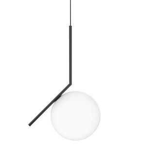 Flos Suspension IC S2 / H 72 cm blanc en métal