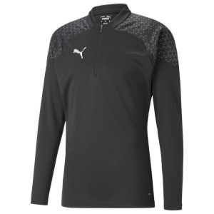 Puma Maillot d'Entraînement teamCUP Fermeture Éclair 1/4 - Noir, pointure Small - ['Noir'] - Taille Small