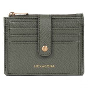 Hexagona Porte-cartes Cuir MERLINE Kaki Ivy