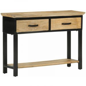 VidaXL Table console 110x30x75 cm bois de manguier massif brut