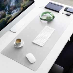 Sous-main Nero Similicuir Blanc 80 x 40 cm