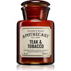Paddywax Apothecary Teak & Tabacco vela perfumada 226 g