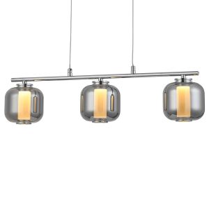 Brilliant AG Suspension led Rafa Chrome Métal - Verre Acrylique G99259/93