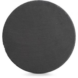 Zeller 24512 Plateau rond en ardoise Ø 30 x 0,4 à 0,6 cm