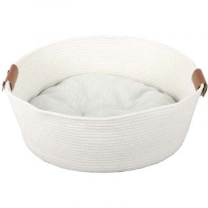 Ebi Panier pour chats Tres - 57 x 57 x 20 cm - Blanc