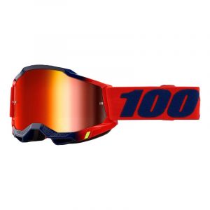 Image de 100% Masque cross Accuri 2 Kearny rouge/bleu écran iridium rouge