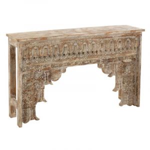 Image de Console en Bois Design "Maroc" 150cm Naturel Prix