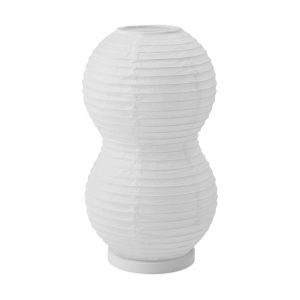 Normann Copenhagen Lampe de table Puff Twist / Papier de riz - Ø 16 x H 28,5 cm blanc en papier