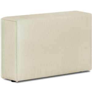 Accoudoir droit pour canap&eacute; modulable en tissu boucl&eacute; &eacute;cru - Harper Mod